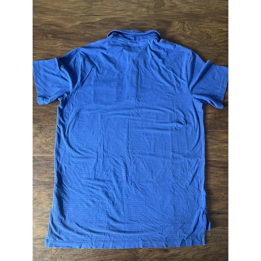 Polo Ralph Lauren Golf Men's SOFT Short Sleeve Button Polo Shirt Size Large Blue